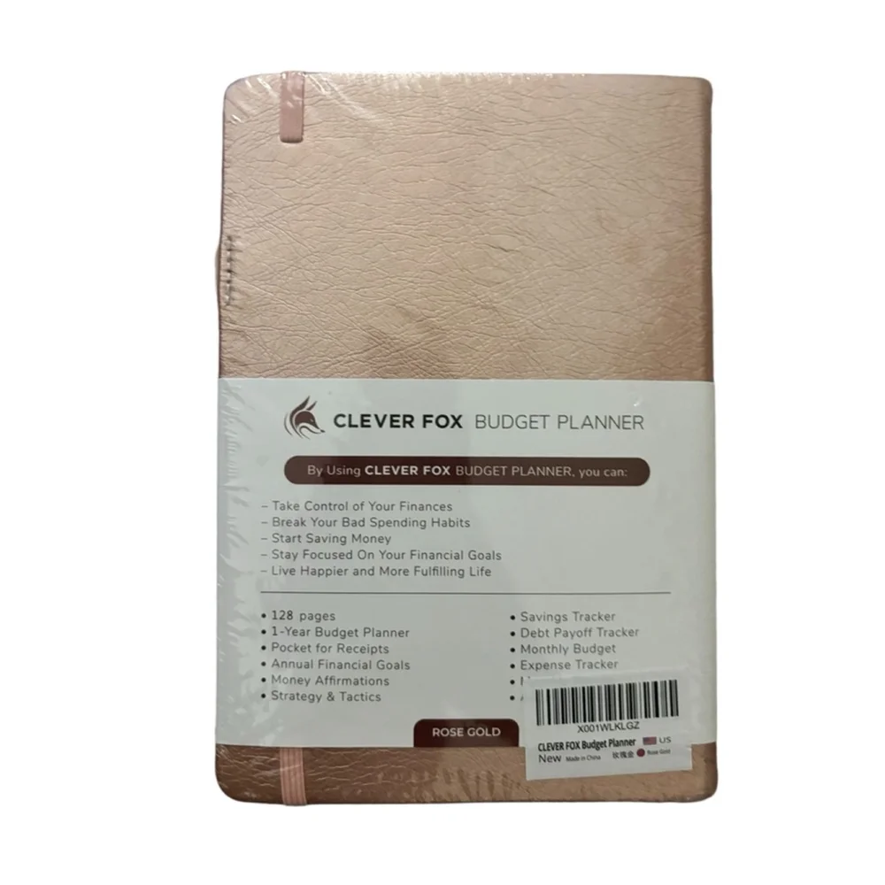 Unisex Clever Fox Budget Planner A5 Rose Gold